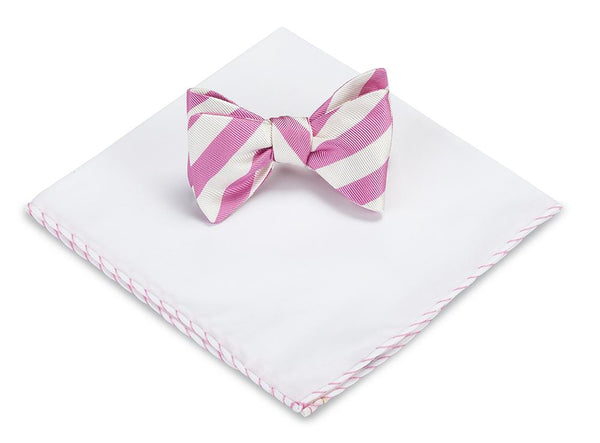 bow tie and pocket square set