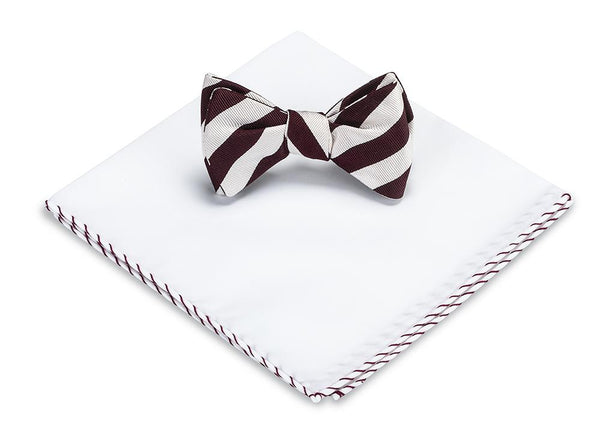 bow tie and pocket square set