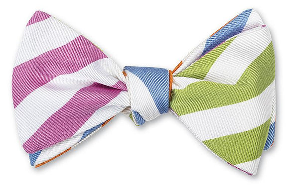 bar stripes combo bow tie
