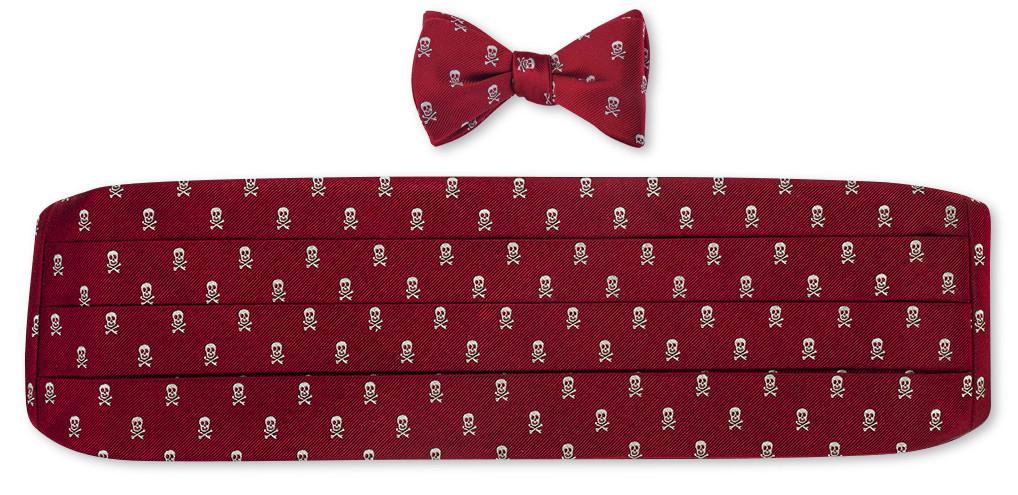 silk bow tie and cummerbund sets