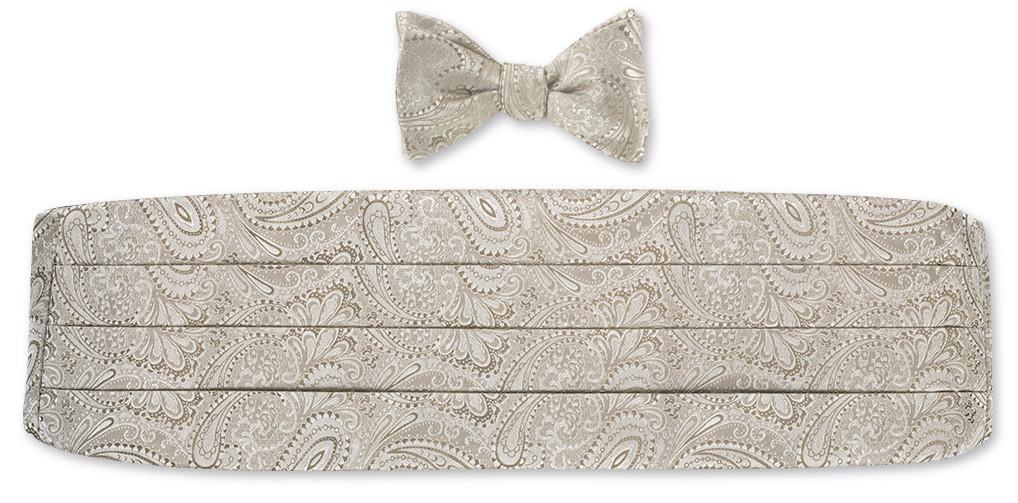 silk bow tie and cummerbund sets