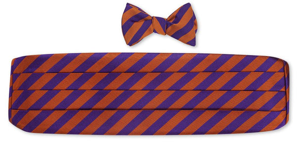 clemson bow tie and cummerbund sets