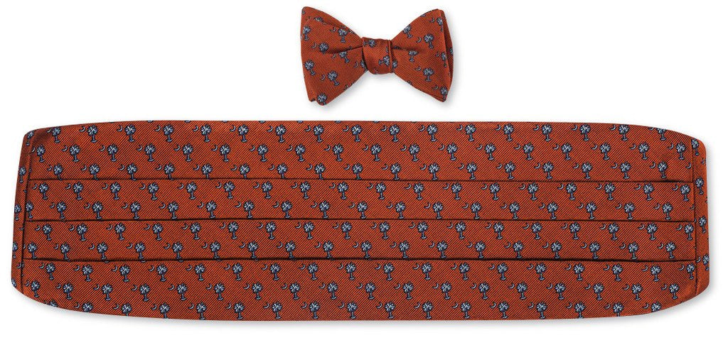 clemson cummerbund and bow tie sets