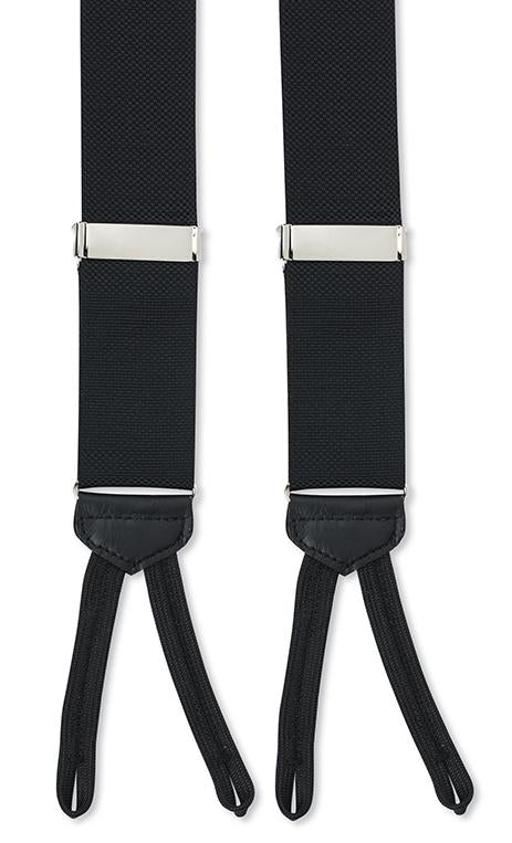 black suspenders nylon