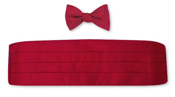silk bow tie and cummerbund sets
