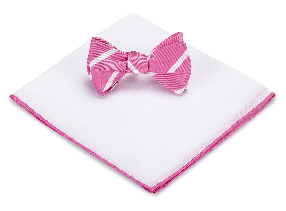 bow tie and pocket square set