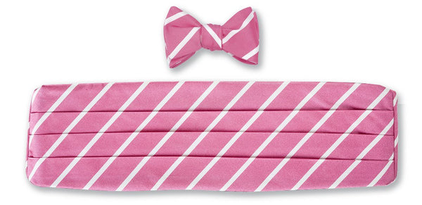 pink cummerbund set