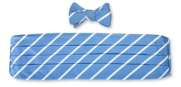 light blue cummerbund set