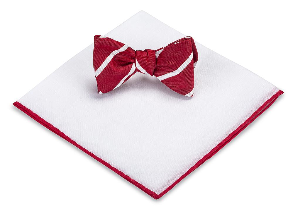 bow tie and pocket square set