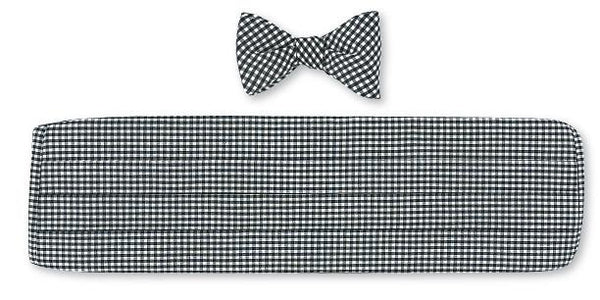 cotton bow tie and cummerbund sets