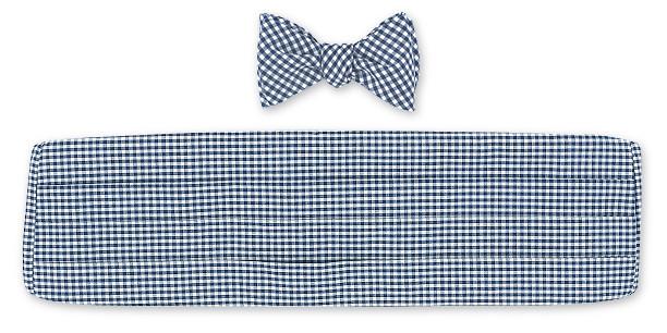 cotton bow tie and cummerbund sets