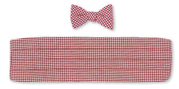 cotton bow tie and cummerbund sets