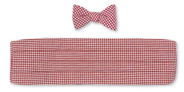 cotton bow tie and cummerbund sets