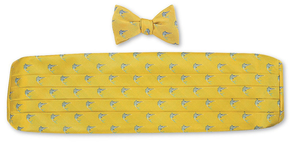 silk bow tie and cummerbund sets