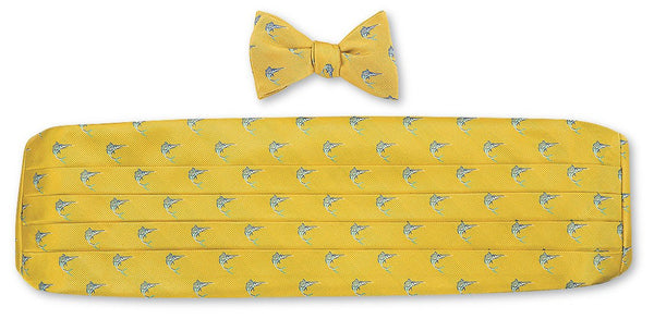 silk bow tie and cummerbund sets