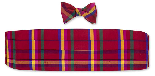 silk bow tie and cummerbund sets