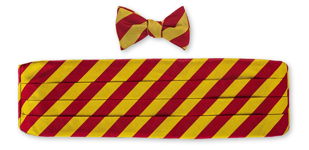stripe cummerbund set