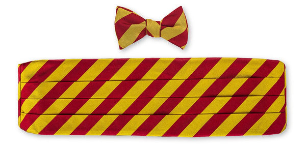 stripe cummerbund set