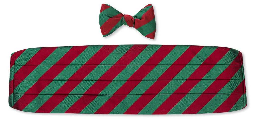 christmas bow tie and cummerbund sets