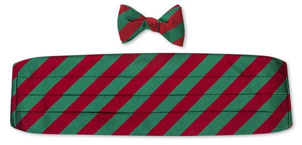 christmas bow tie and cummerbund sets