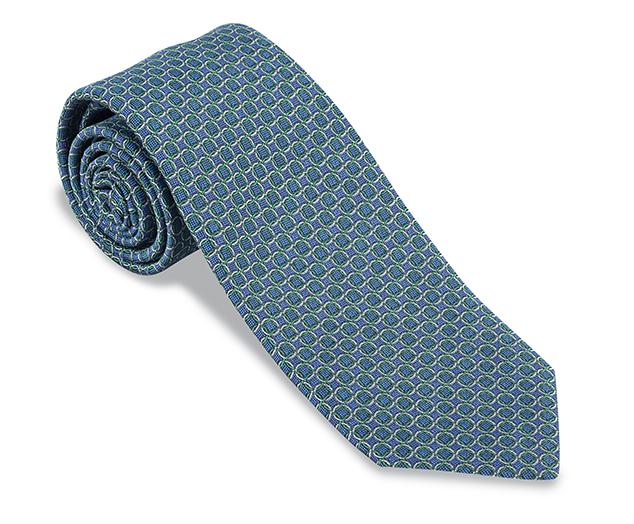 Lt. Blue Palisade Links Necktie - F4381