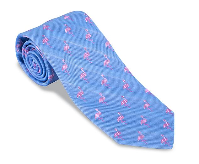 blue necktie
