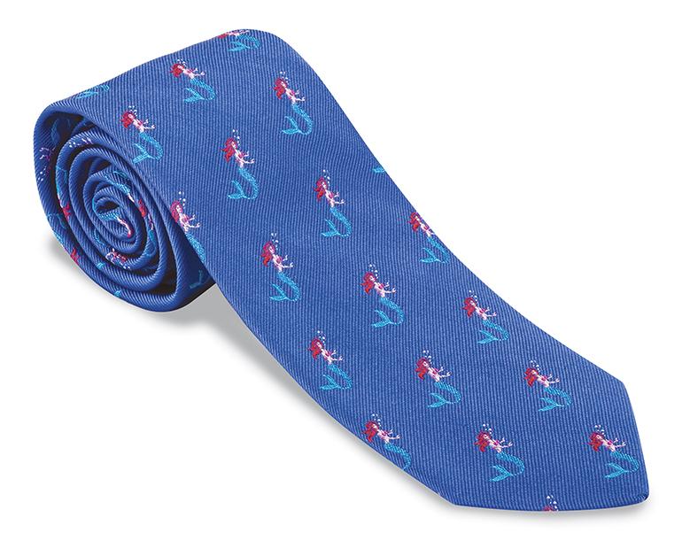blue necktie
