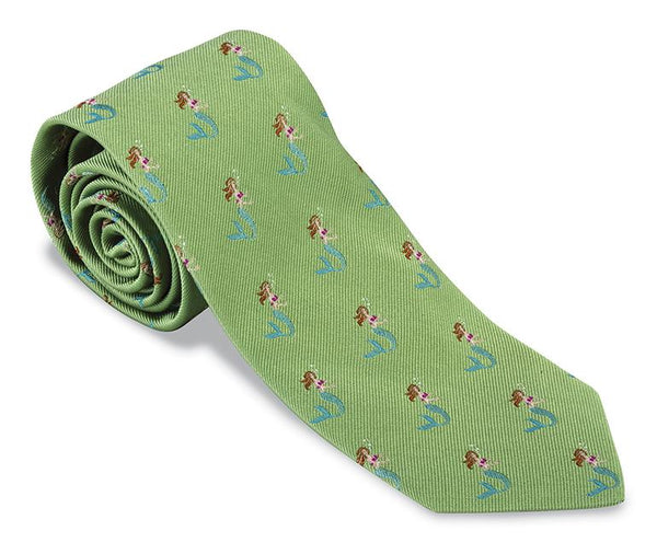 green necktie
