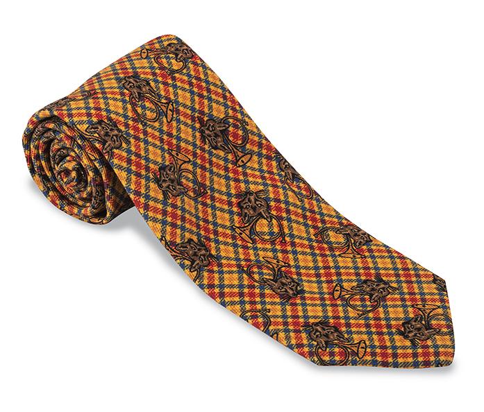 plaid necktie