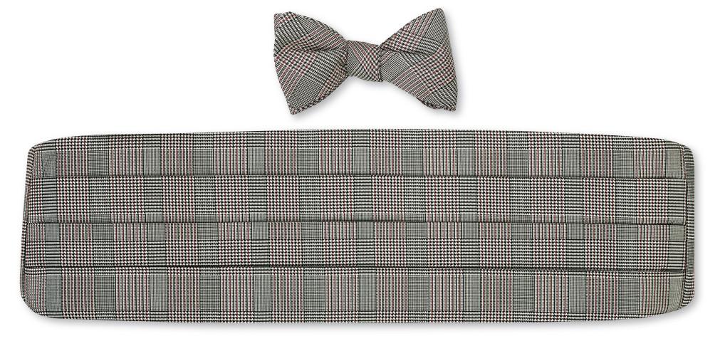 silk bow tie and cummerbund sets