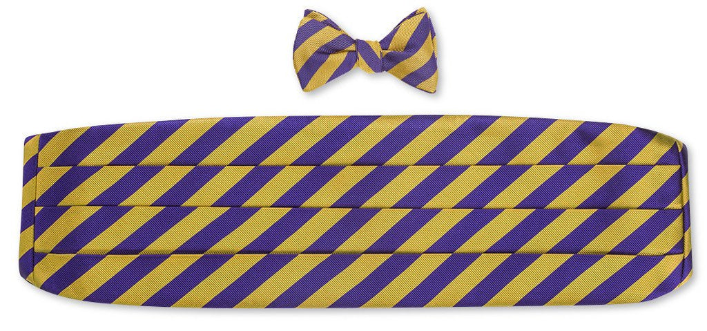 ecu bow tie and cummerbund sets