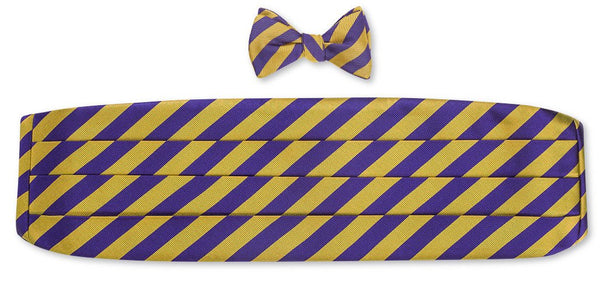 ecu bow tie and cummerbund sets
