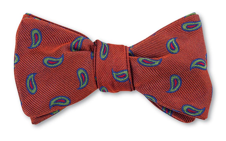 burnt orange bow tie
