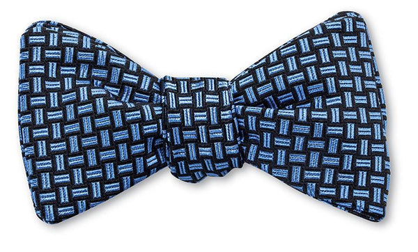 Black and Blue Bow Tie