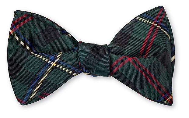 tartan bow ties