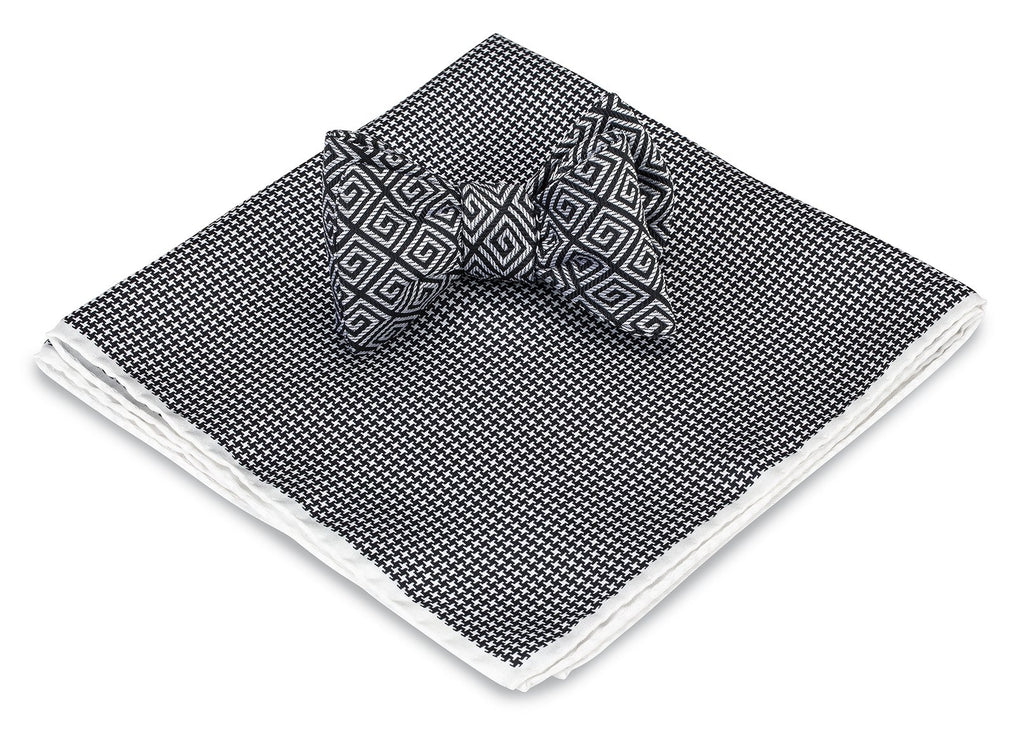 bow tie and pocket square set